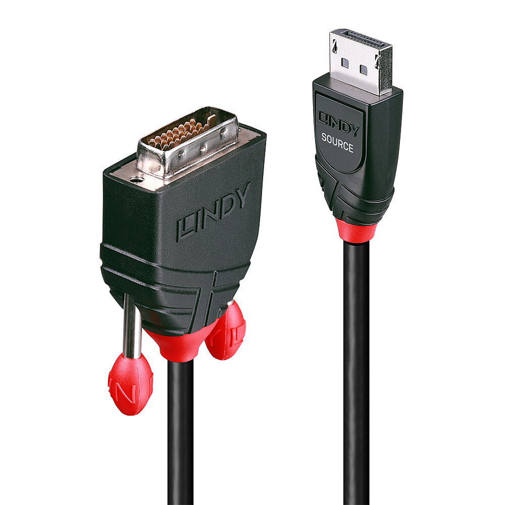 Lindy DVI-Kabel - DisplayPort (M) zu DVI-D (M), Ansicht 2