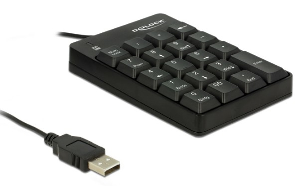 Delock Tastenfeld - USB - Schwarz - retail, Ansicht 2