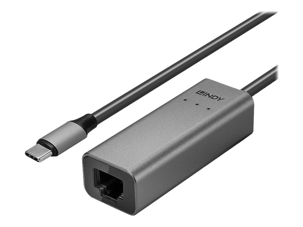 Lindy - Netzwerkadapter - USB-C 3.1 - 10M/100M/1G/2,5 Gigabit Ethernet - Silber