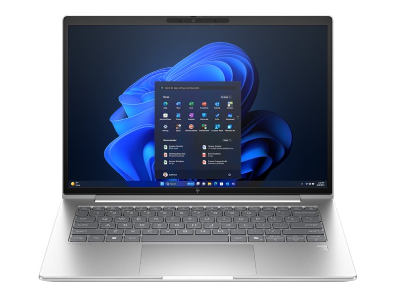 HP EliteBook 6 G1i Notebook AI - 177-Grad Scharnierdesign - Intel Core Ultra 7 255U / 2 GHz - Win 11 Pro - Intel Graphics - 32 GB RAM - 1 TB SSD NVMe, TLC - 35.6 cm (14")