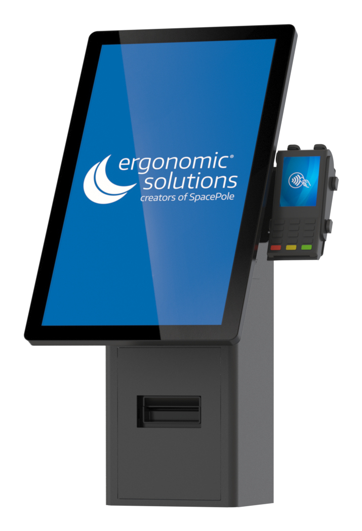 Ergonomic Solutions Wall mounted Self Service Kiosk -black, Ansicht 4