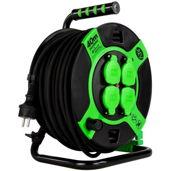 REV Ritter REV - Verlängerungsrolle - Wechselstrom 230 V - 3000 Watt - Ausgangsanschlüsse: 4 (4 x Spannung), Ansicht 4