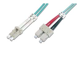 DIGITUS LWL Multimode Patchkabel, OM4, LC / SC