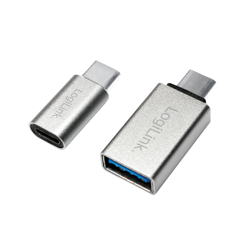 LogiLink AU0040 - USB 3.1 C - USB 3.0 A - Micro USB 2.0 - Aluminium, Ansicht 3