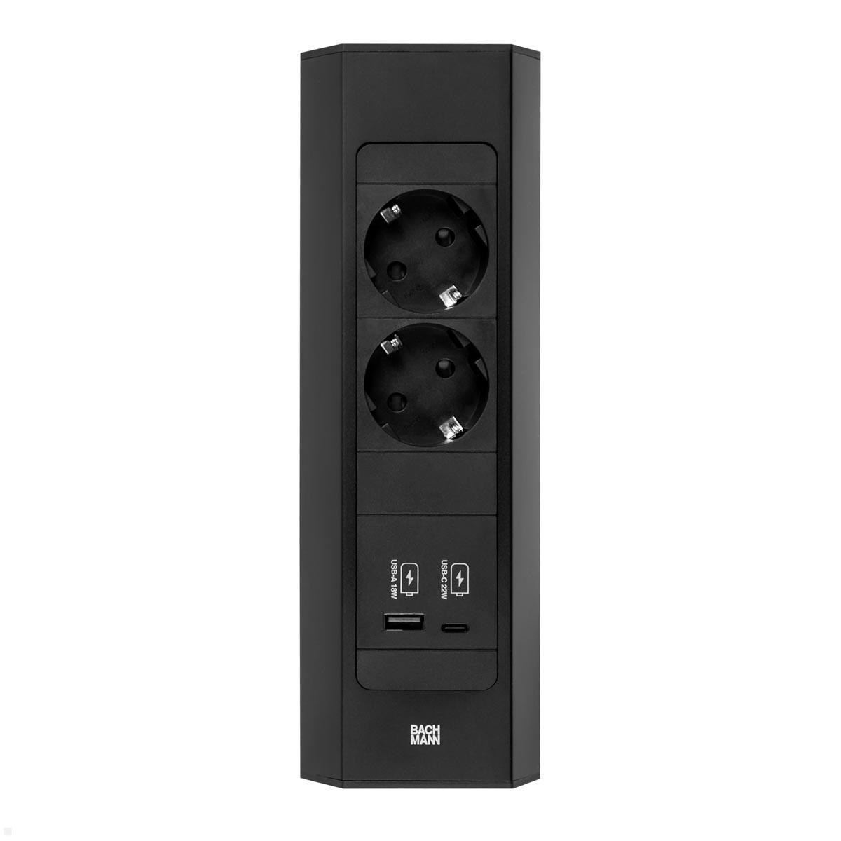 Bachmann 932.102 CASIA 2 2xCEE7/3 1xUSB A/C 22W, Ansicht 3