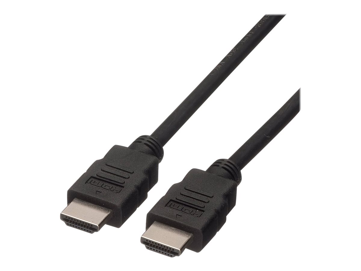 ROLINE Green - Hohe Geschwindigkeit - HDMI-Kabel mit Ethernet - HDMI männlich zu HDMI männlich - 5 m - abgeschirmt - Schwarz - 4K30Hz (3840 x 2160)
