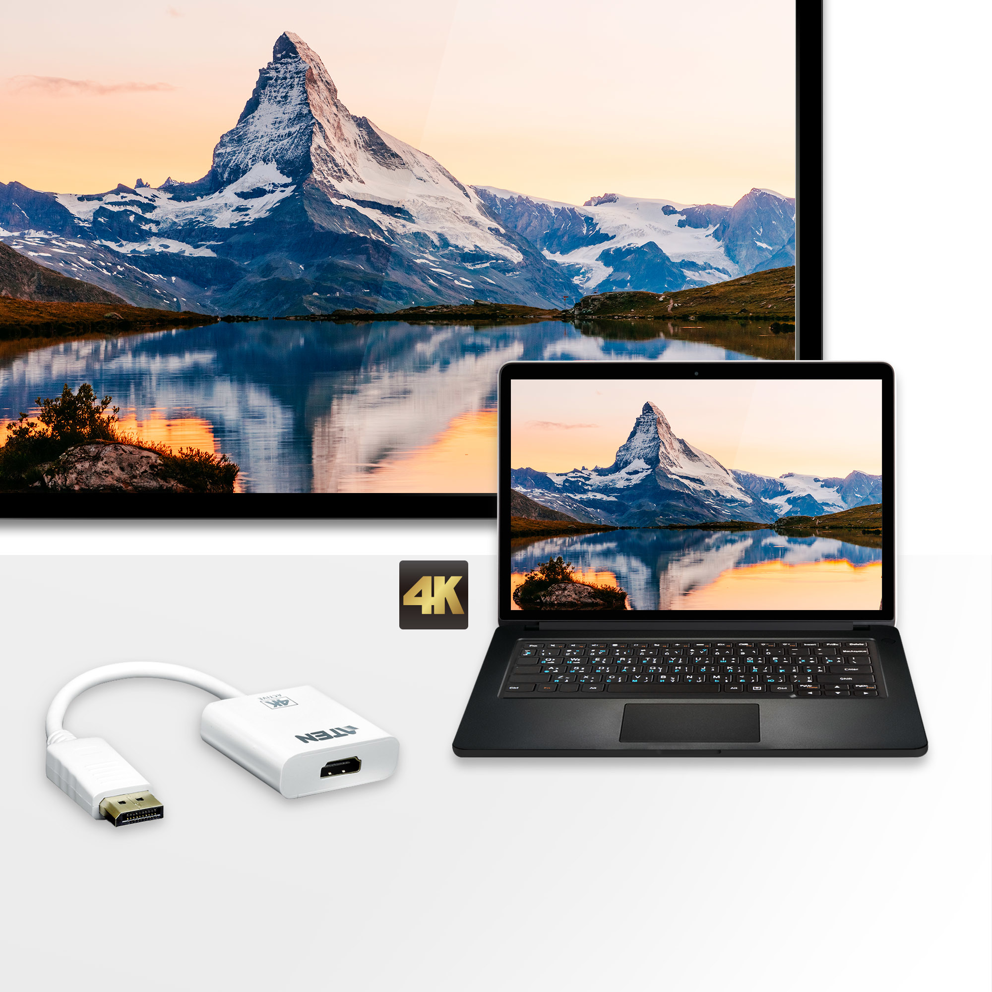 ATEN VC986 DisplayPort to 4K HDMI Active Adapter, Ansicht 4