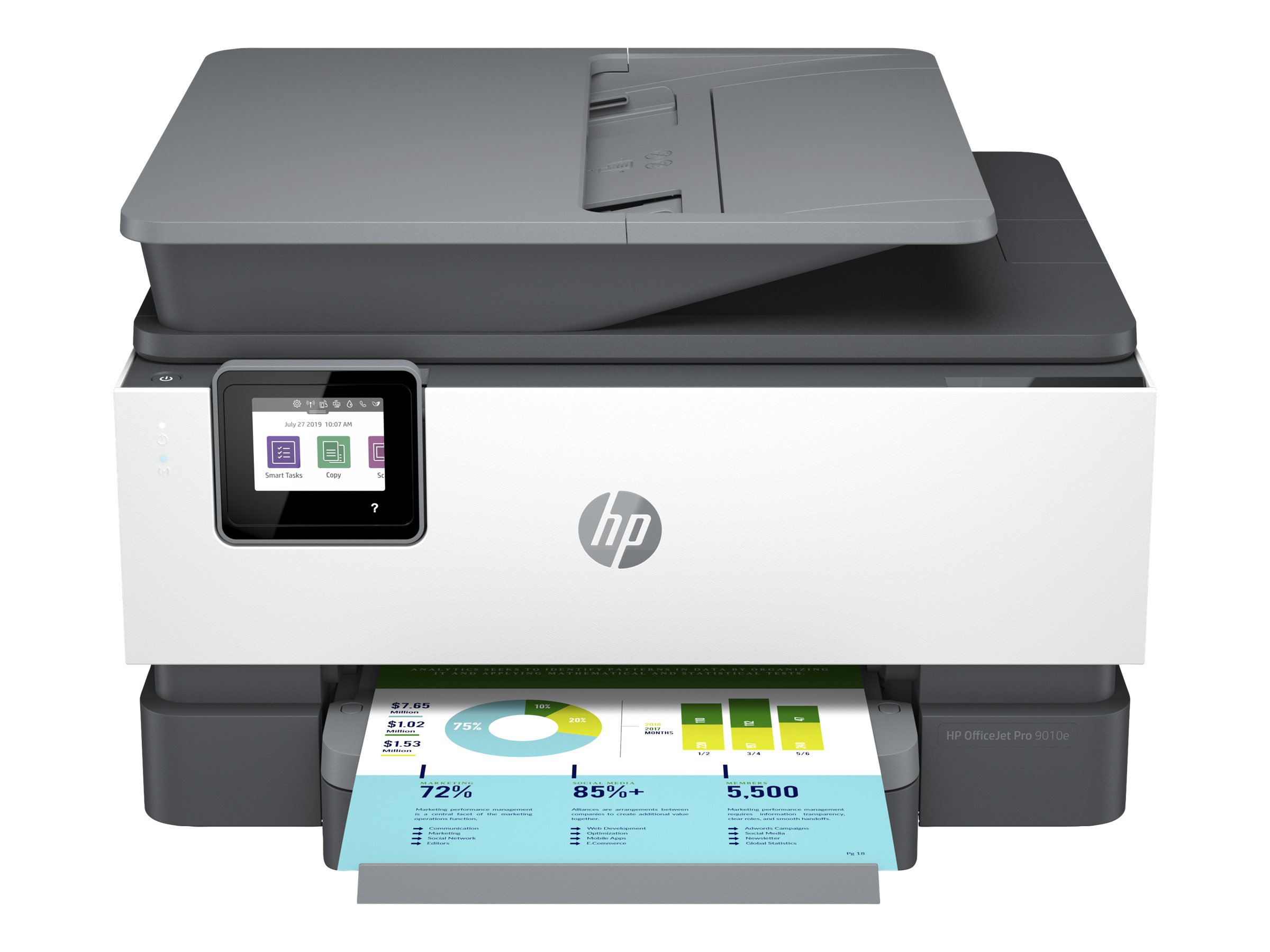 Hewlett Packard (HP) HP OfficeJet Pro 9010e HP+ A-i-O A4, Tinte, 22/18S. SW/Col. MF, Fax