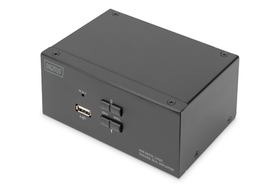 DIGITUS KVM-Switch 2 Port Dual Display 4K DisplayPort®