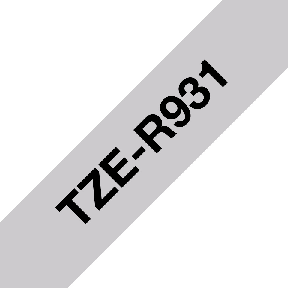 Brother TZe-R931 - Seidig - Schwarz auf Silber - Rolle (1,2 cm x 4 m), Ansicht 3