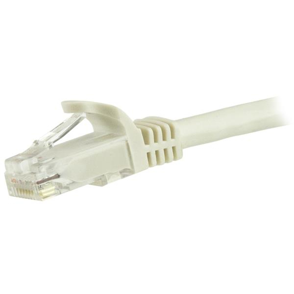 StarTech.com 1.5m CAT6 Ethernet Cable, 10 Gigabit Snagless RJ45 650MHz 100W PoE Patch Cord - Weiß, Ansicht 3
