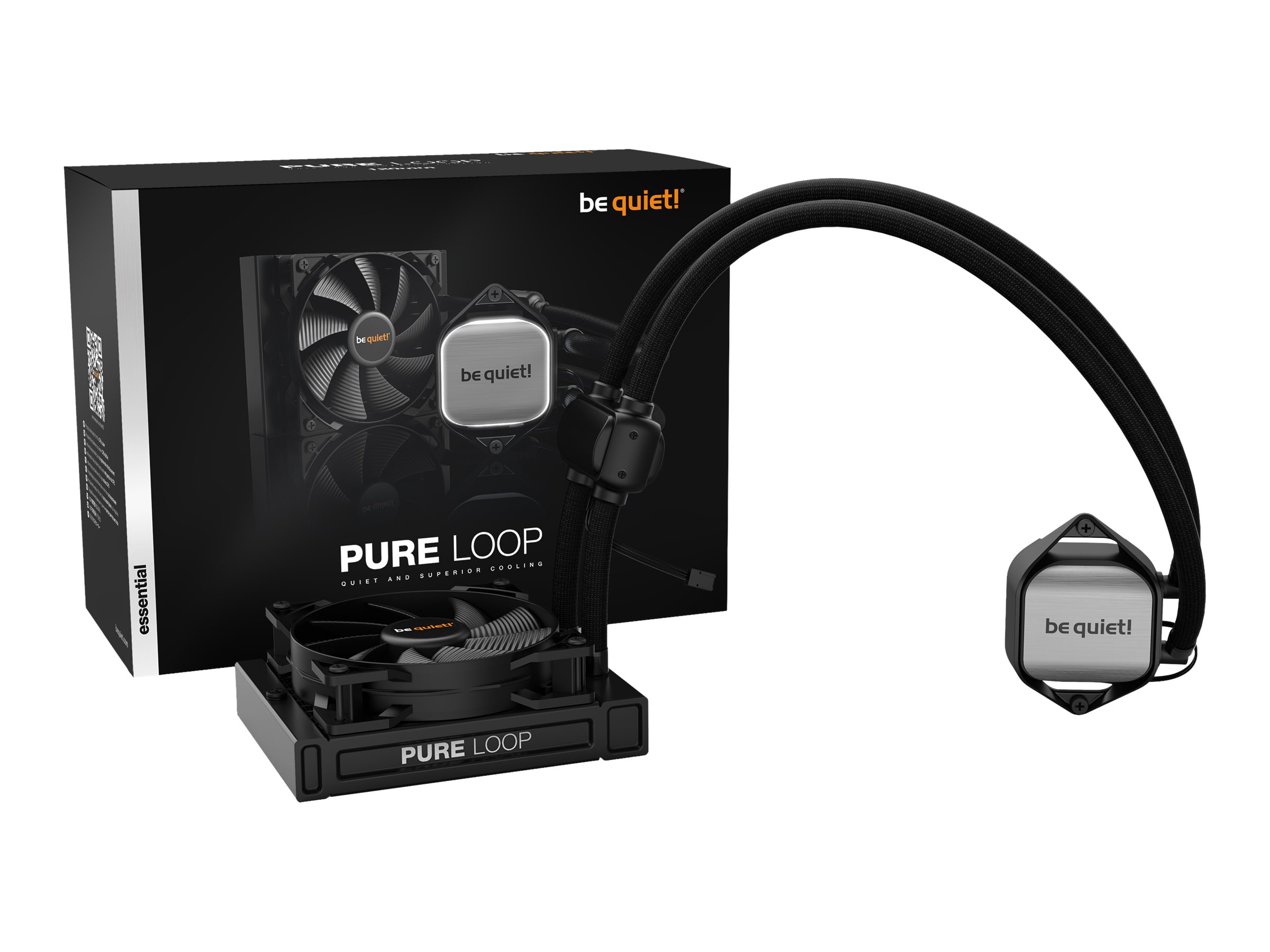 Be Quiet! Pure Loop 120mm - Prozessor-Flüssigkeitskühlsystem - (für: LGA1150 LGA1151 LGA1155 LGA1200 LGA2011-3 LGA2066 LGA2011 LGA2011 (Square ILM)