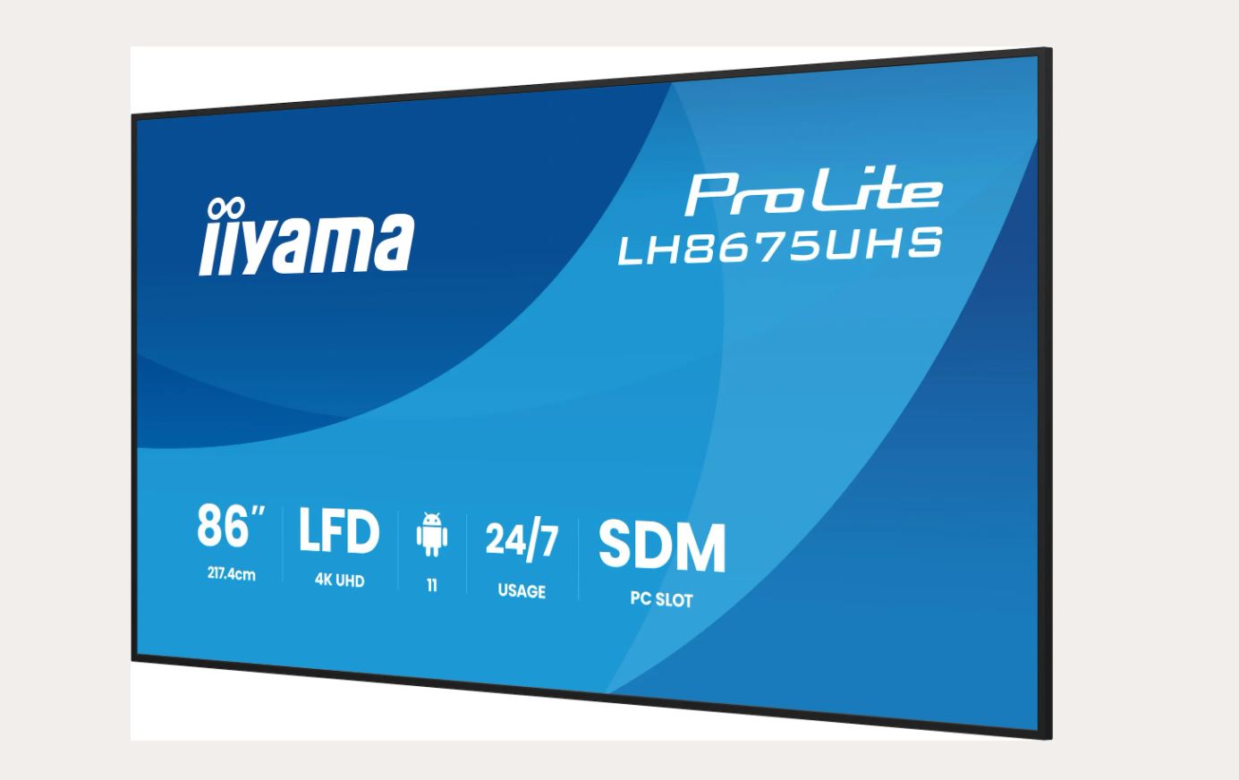 Iiyama ProLite LH8675UHS-B2AG 86" 3840x2160 IPS Digital Signage Display