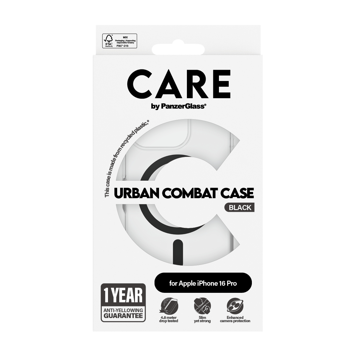 PanzerGlass CARE by PanzerGlass Urban Combat - Hintere Abdeckung für Mobiltelefon - kompatibel mit MagSafe, Ansicht 4