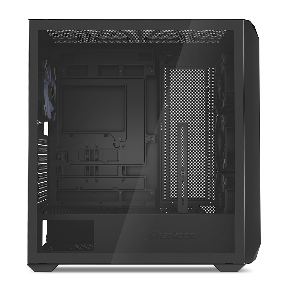 Sharkoon Gehäuse AK3 RGB ATX 1x Glas schwarz - Midi/Minitower - ATX, Ansicht 3