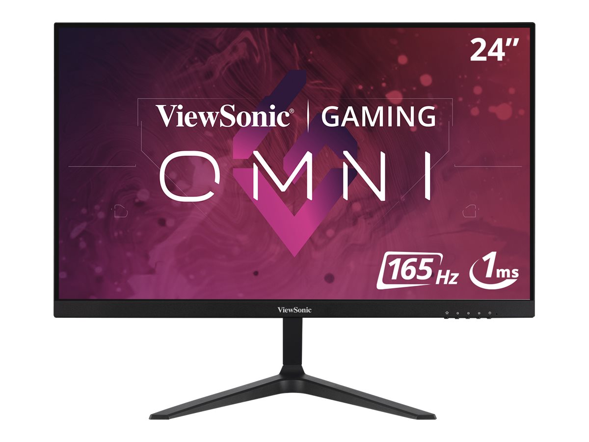 ViewSonic VX2418-P-MHD 60,5 cm (24 Zoll) Gaming Monitor (Full-HD, Adaptive Sync, 1 ms, 165 Hz, HDMI, DP, geringer Input Lag, Lautsprecher) Schwarz