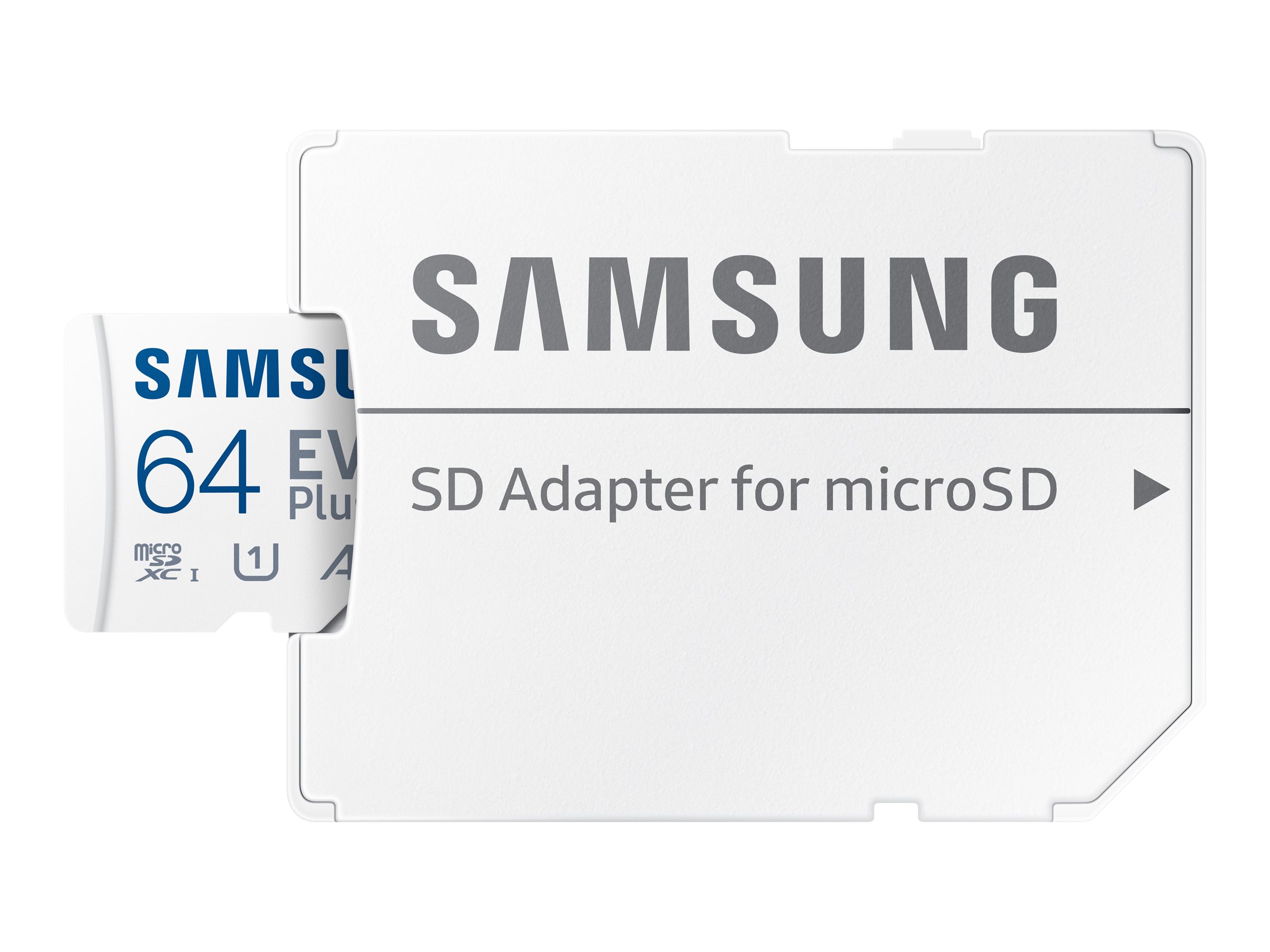 Samsung EVO Plus MB-MC64KA - Flash-Speicherkarte (microSDXC-an-SD-Adapter inbegriffen)