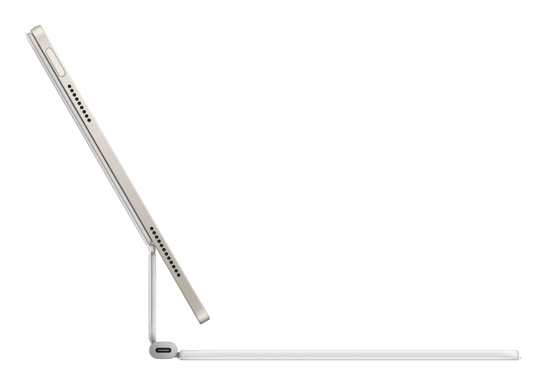 Apple Magic Keyboard - Tastatur und Foliohülle - mit Trackpad - Apple Smart connector - TL: UK, QWERTY, Ansicht 3