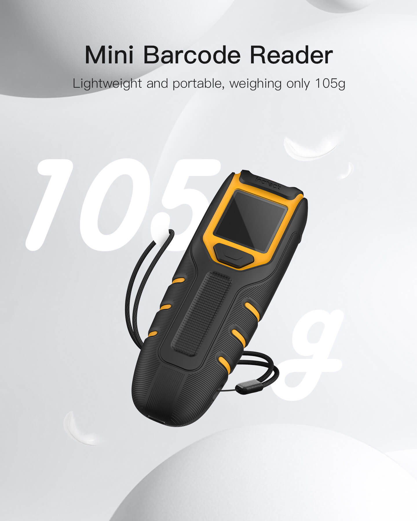 Inateck Barcodescanner 47 black[BCST-47_black] - Barcode-Scanner - Bluetooth 5, Ansicht 4