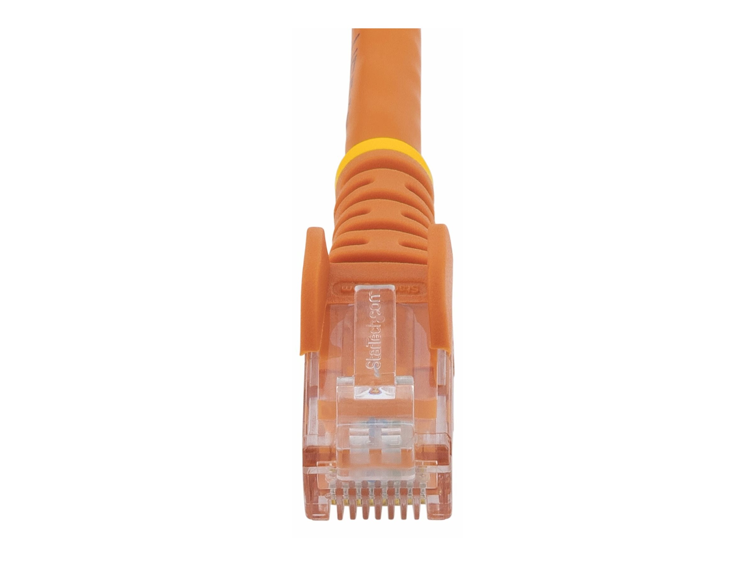 StarTech.com 5m CAT6 Ethernet Cable, 10 Gigabit Snagless RJ45 650MHz 100W PoE Patch Cord, CAT 6 10GbE UTP Network Cable w/Strain Relief, Orange, Wiring is UL Certified/TIA - Category 6 - 24AWG (N6PATC5MOR)