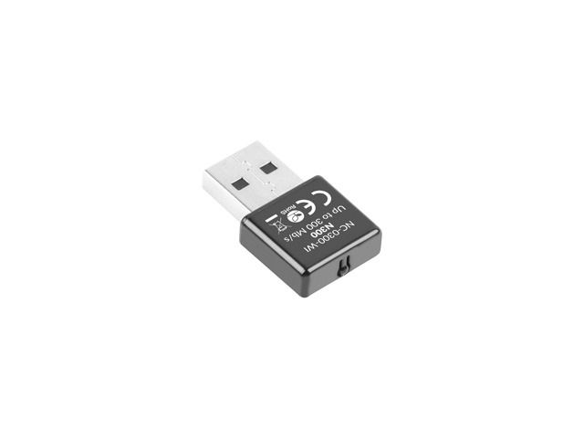 Lanberg NC-0300-WI - Kabellos - USB - 2400 Mbit/s - Schwarz, Ansicht 4