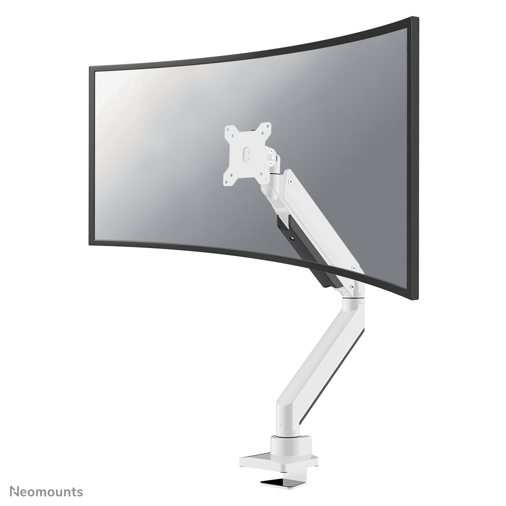 Neomounts Tischhalterung Für Curved Monitore, Klemme/Durchführung, 18 kg, 25,4 cm (10&quot;), 124,5 cm (49&quot;), 100 x 100 mm, Weiß