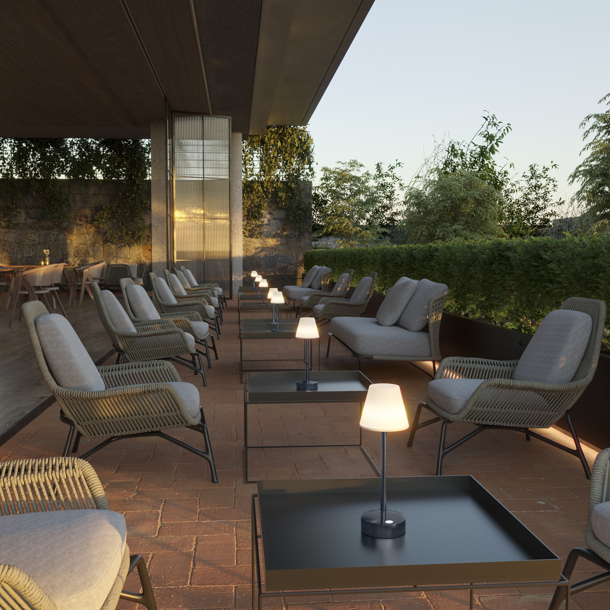 NewGarden LOLA SLIM 30 - Roségold - Metall - Polyethylen - Polypropylen (PP) - Universal - IP44 - 2 W - LED, Ansicht 3