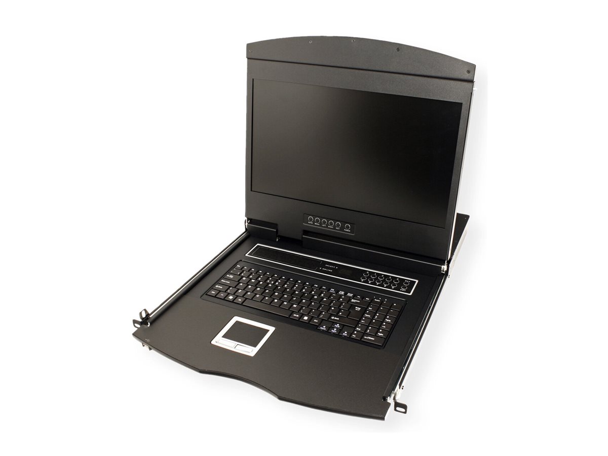VALUE KVM-Konsole mit KVM-Switch - 8 Anschlüsse - USB - Französisch - 48 cm (19), Ansicht 4