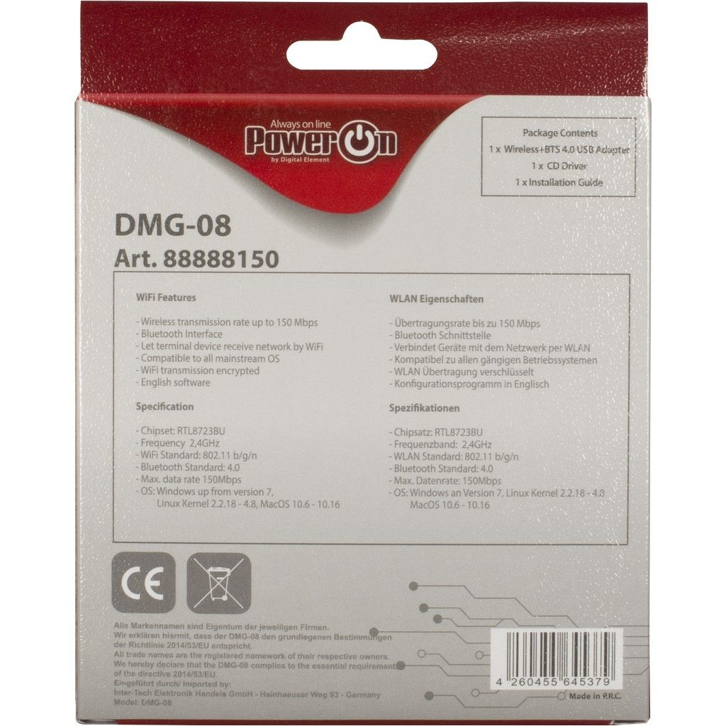 Inter-Tech DMG-08 - Netzwerkadapter - USB 2.0, Ansicht 4