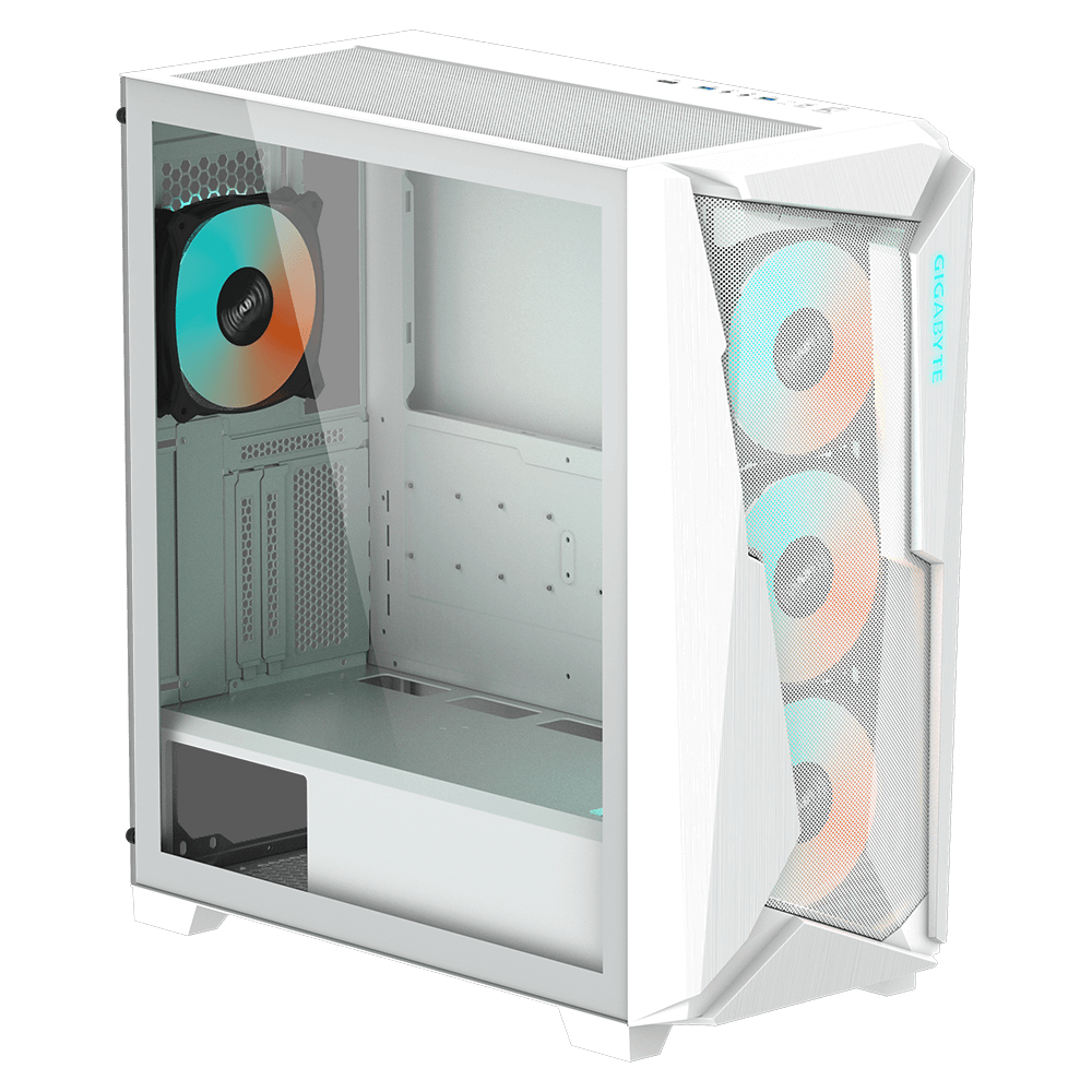 Gigabyte C301 Glass V2 - Mid tower - E-ATX - Seitenteil mit Fenster (gehärtetes Glas), Ansicht 2