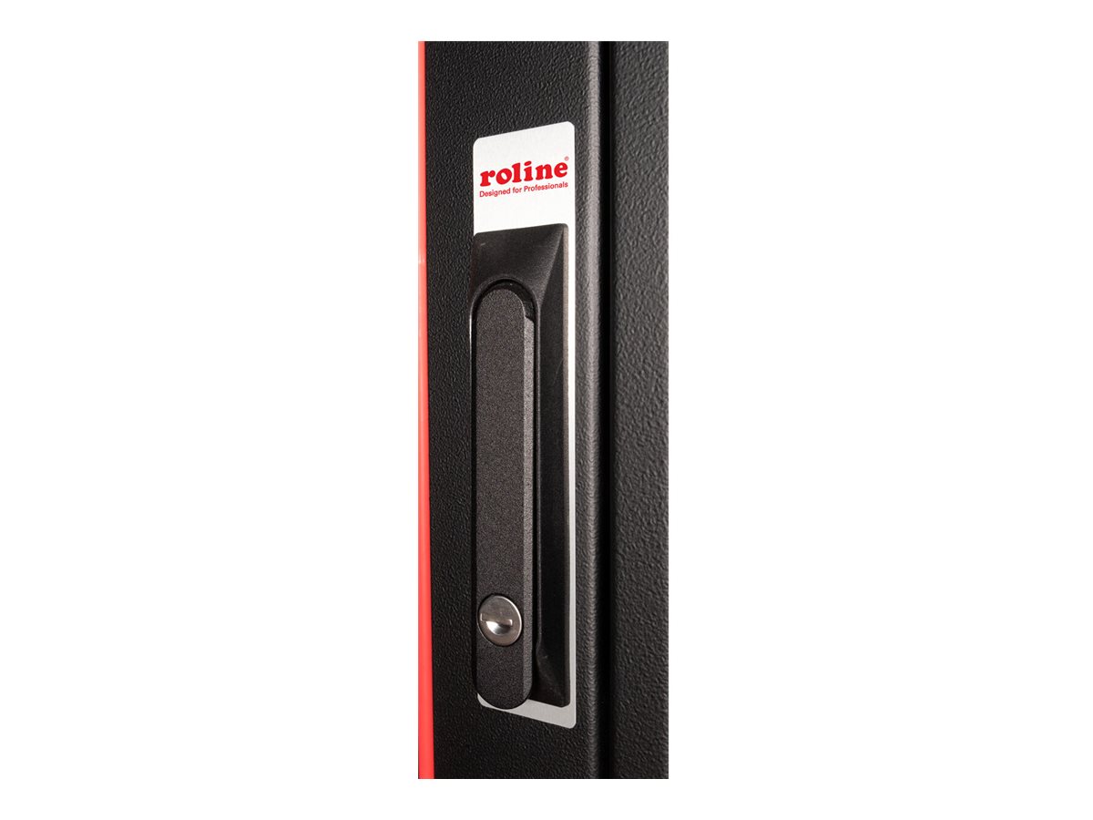 ROLINE Pro - Schrank Netzwerkschrank - mit Glastür 600 x 800 mm (B x T)