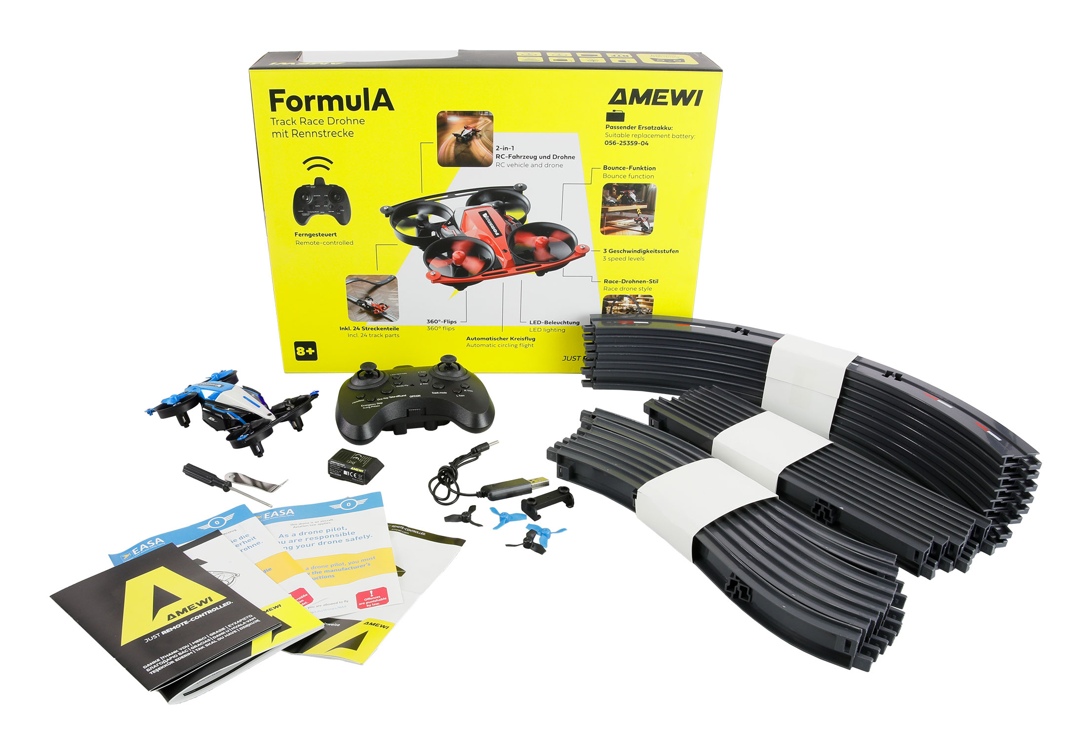 Amewi DRE Drohne Formul A Track Race+ Rennstrecke blau, Ansicht 2
