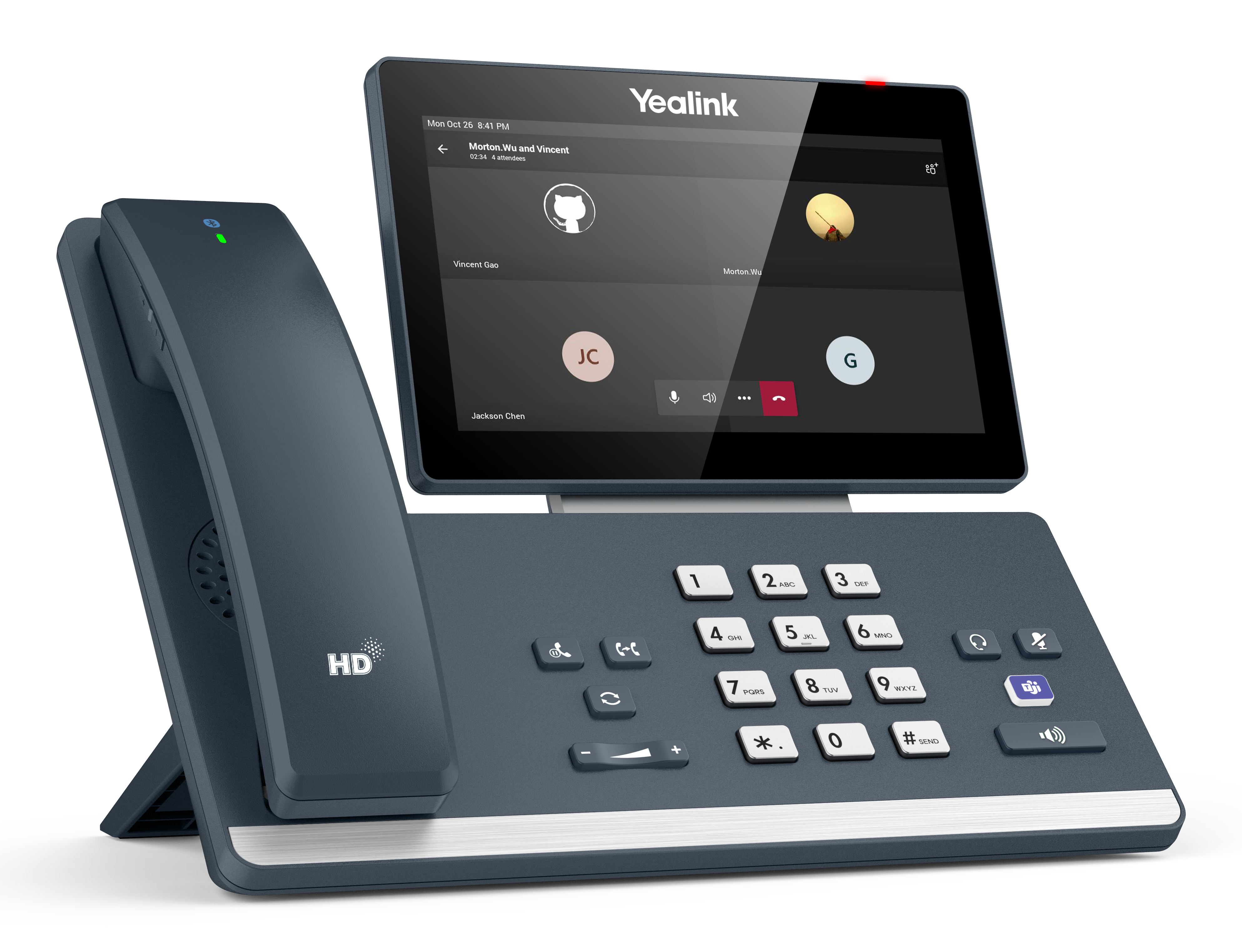 Yealink MP58-WH E2 - VoIP-Telefon - mit Bluetooth-Schnittstelle mit Rufnummernanzeige/Anklopffunktion, Ansicht 2