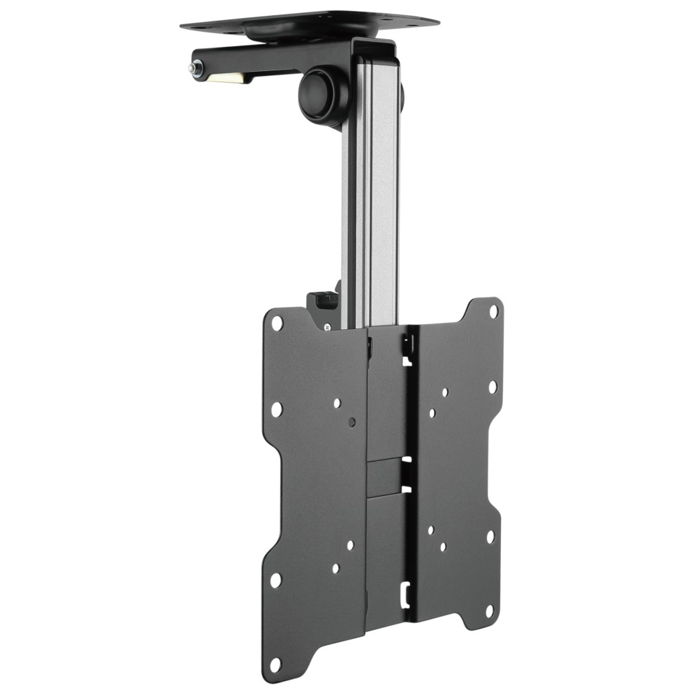 Techly Befestigungskit (Deckenhalterung) - für LCD TV - Stahl - Schwarz, Silber - Bildschirmgröße: 43.2-94 cm (17-37), Ansicht 2