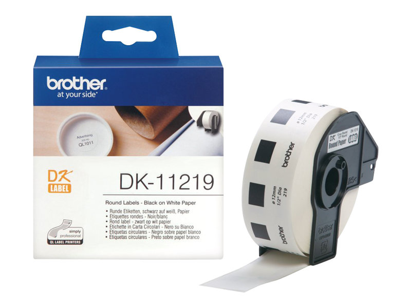 Brother DK-11219 - Schwarz auf Weiß - Rolle (1,2 cm)