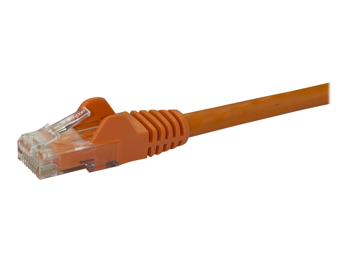 StarTech.com Startech 7m CAT6 Ethernet Cable, 10 Gigabit Snagless RJ45 650MHz 100W PoE Patch Cord, CAT 6 10GbE UTP Network Cable w/Strain Relief, Orange, Wiring is UL Certified/TIA - Category 6 - 24AWG (N6PATC7MOR)