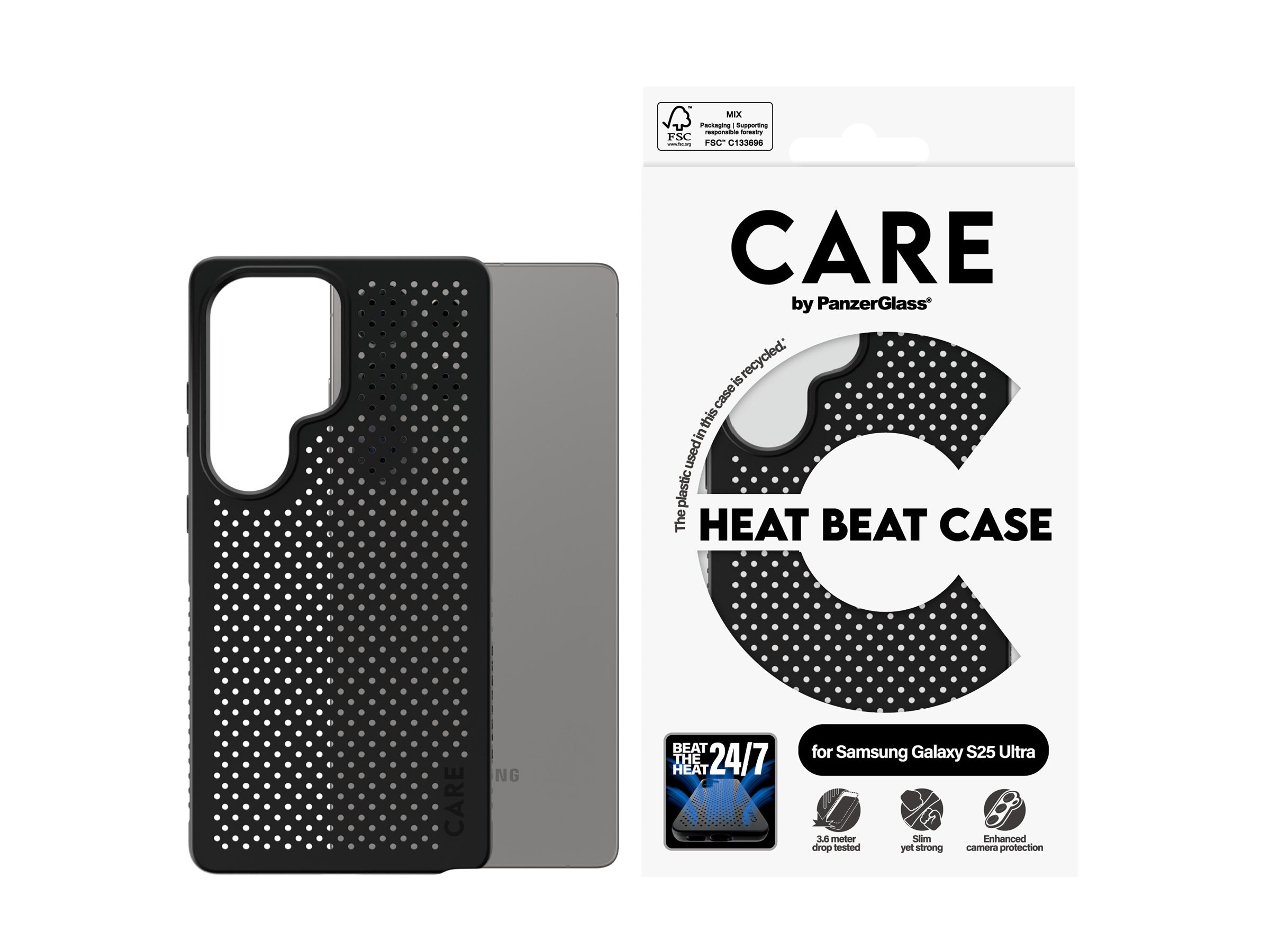 PanzerGlass CARE by PanzerGlass Heat Beat - Hintere Abdeckung für Mobiltelefon - Thermoplastisches Polyurethan (TPU), Ansicht 2
