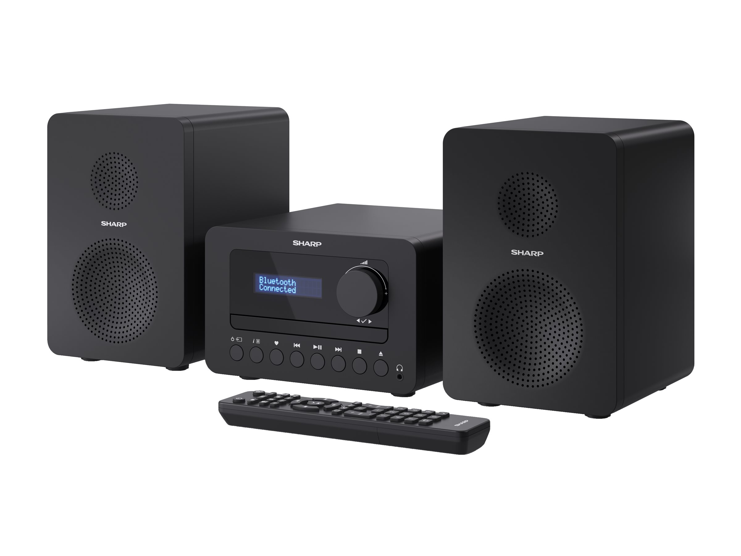 Sharp TOKYO DAB+ HI-FI Micro System - Heim-Audio-Mikrosystem - Schwarz - 40 W - 2-Wege - Kabellos - DAB - FM, Ansicht 3
