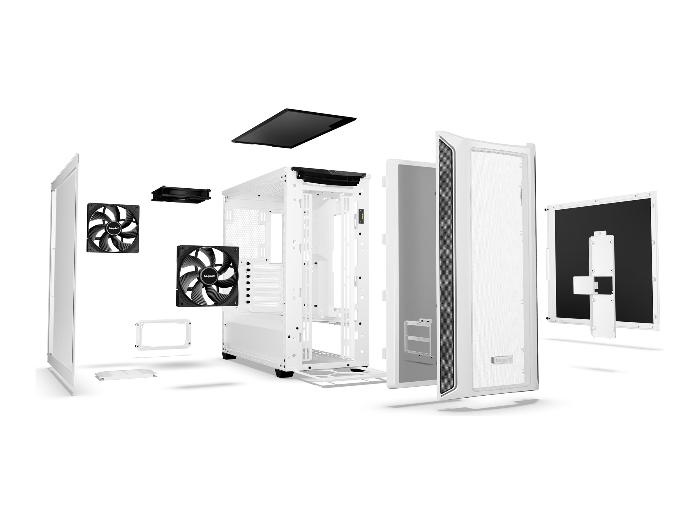Be Quiet! SHADOW BASE 800 DX - Midi-tower - E-ATX - Seitenteil mit Fenster (gehärtetes Glas), Ansicht 4