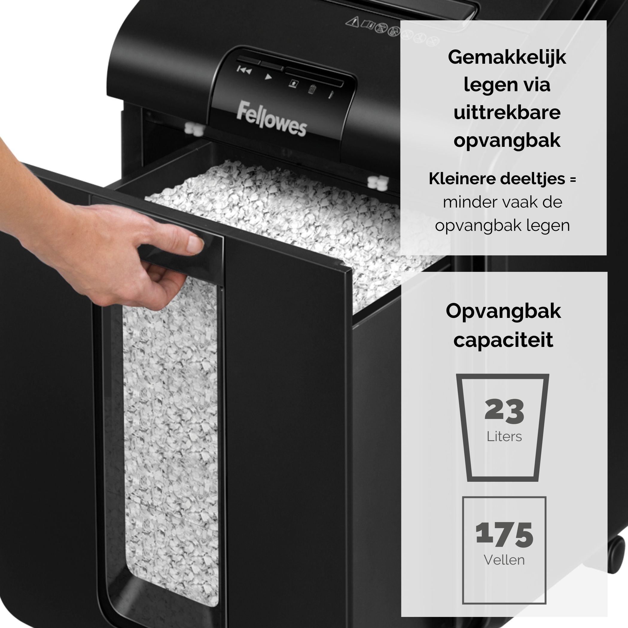 Fellowes AutoMax 100M - Vorzerkleinerer - mini-cut, Ansicht 3