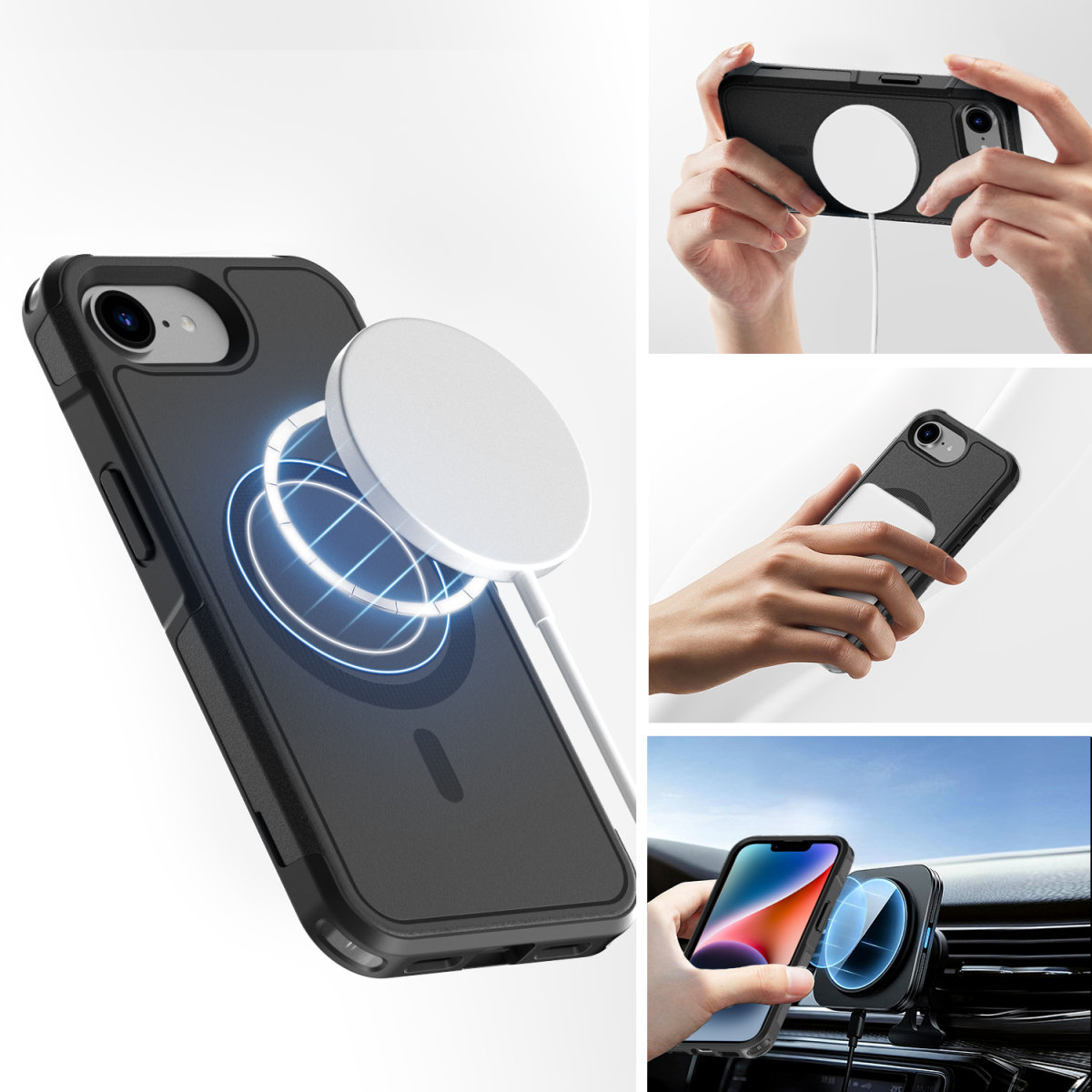 4smarts Hintere Abdeckung für Mobiltelefon - kompatibel mit MagSafe - Polycarbonat (PC), Ansicht 2