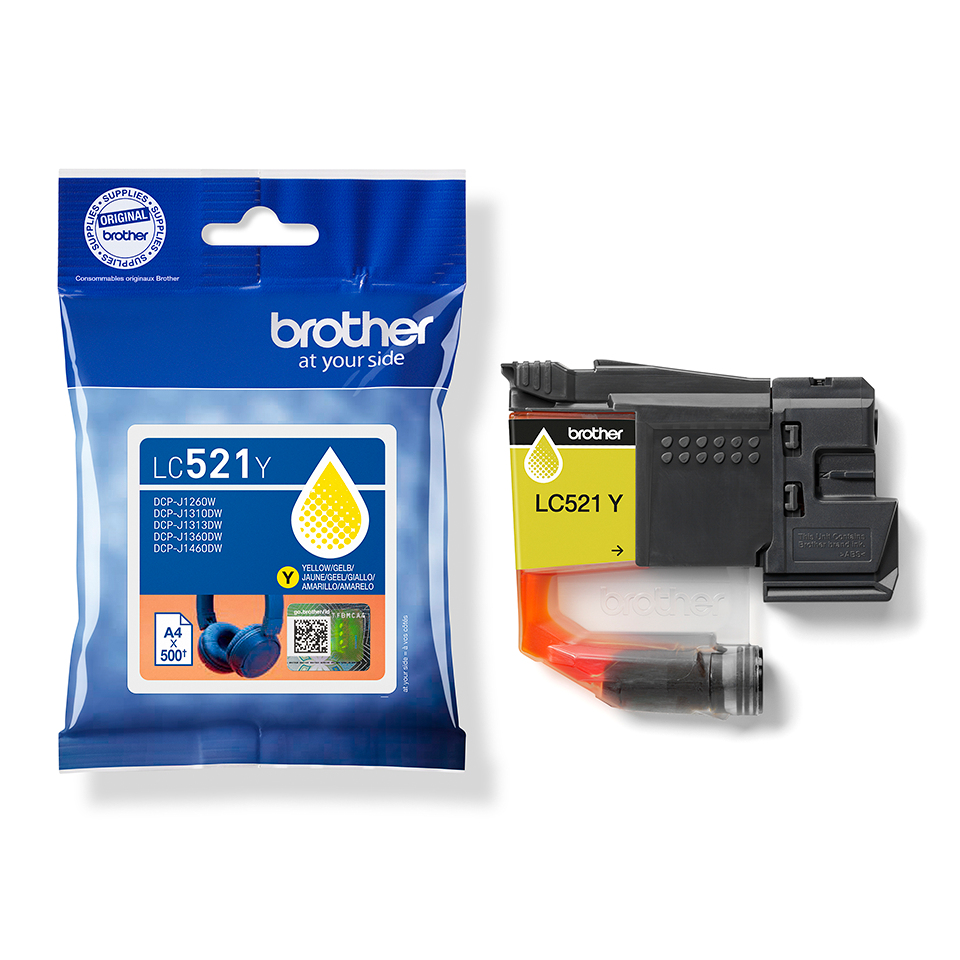 Brother LC521Y - Gelb - original - Kissen-Pack, Ansicht 2