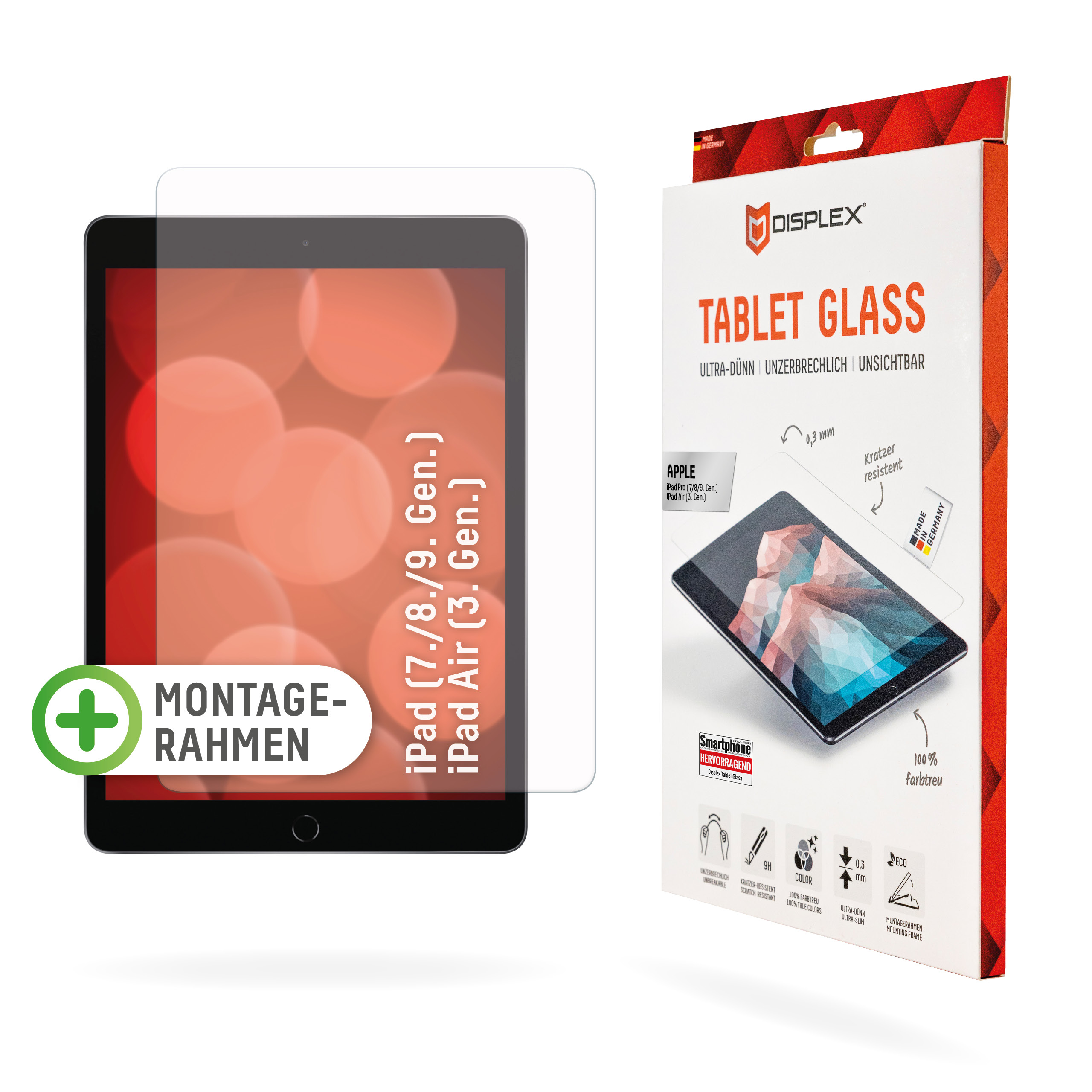 E.V.I. DISPLEX Tablet Glass - Bildschirmschutz für Tablet - Glas - 10.2 - für Apple 10.2-inch iPad; 10.5-inch iPad Air, Ansicht 4