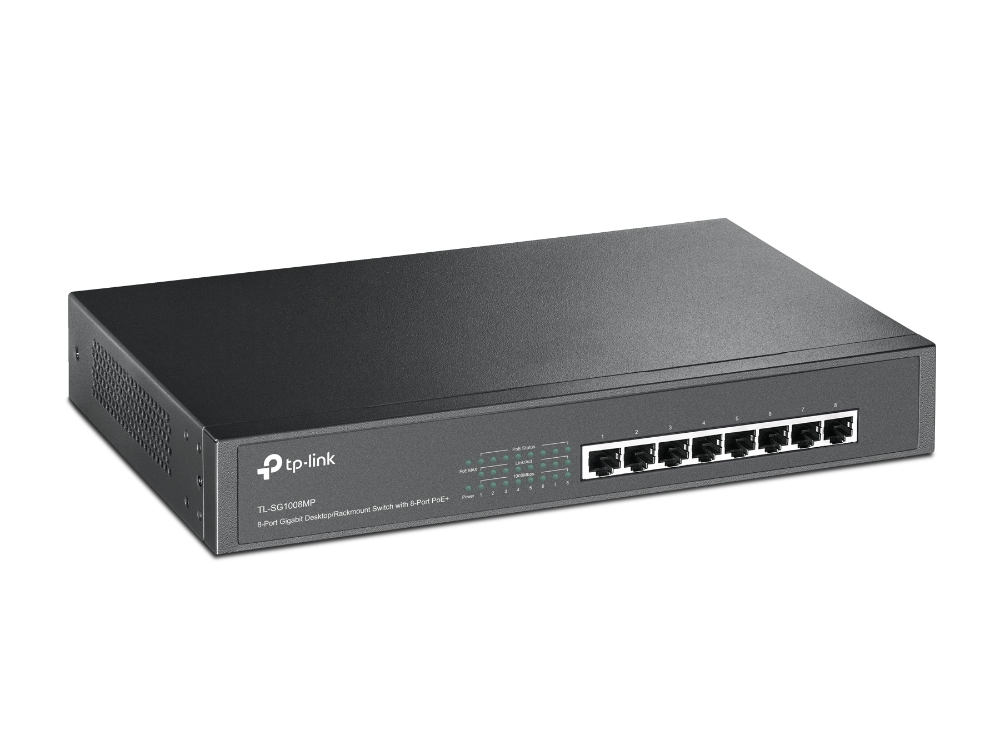 TP-LINK TL-SG1008MP - Switch - unmanaged - 8 x 10/100/1000 (PoE+), Ansicht 4