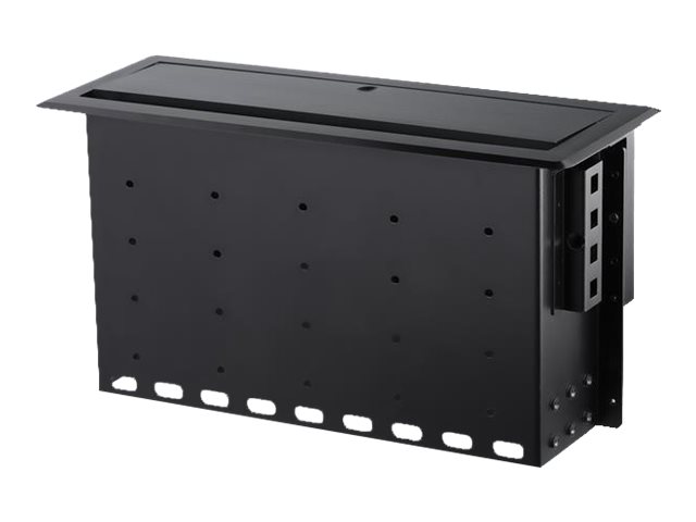 StarTech.com Dual-Module Conference Table Connectivity Box-Customizable - Befestigungsplatte - Schwarz