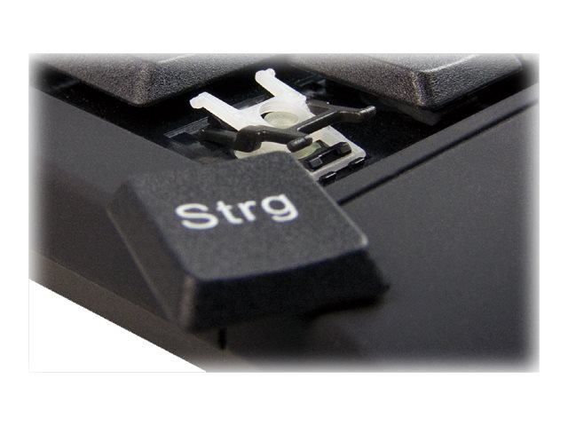 KeySonic ACK-3401U - Tastatur - USB - Schwarz - TL: UK, QWERTY, Ansicht 2