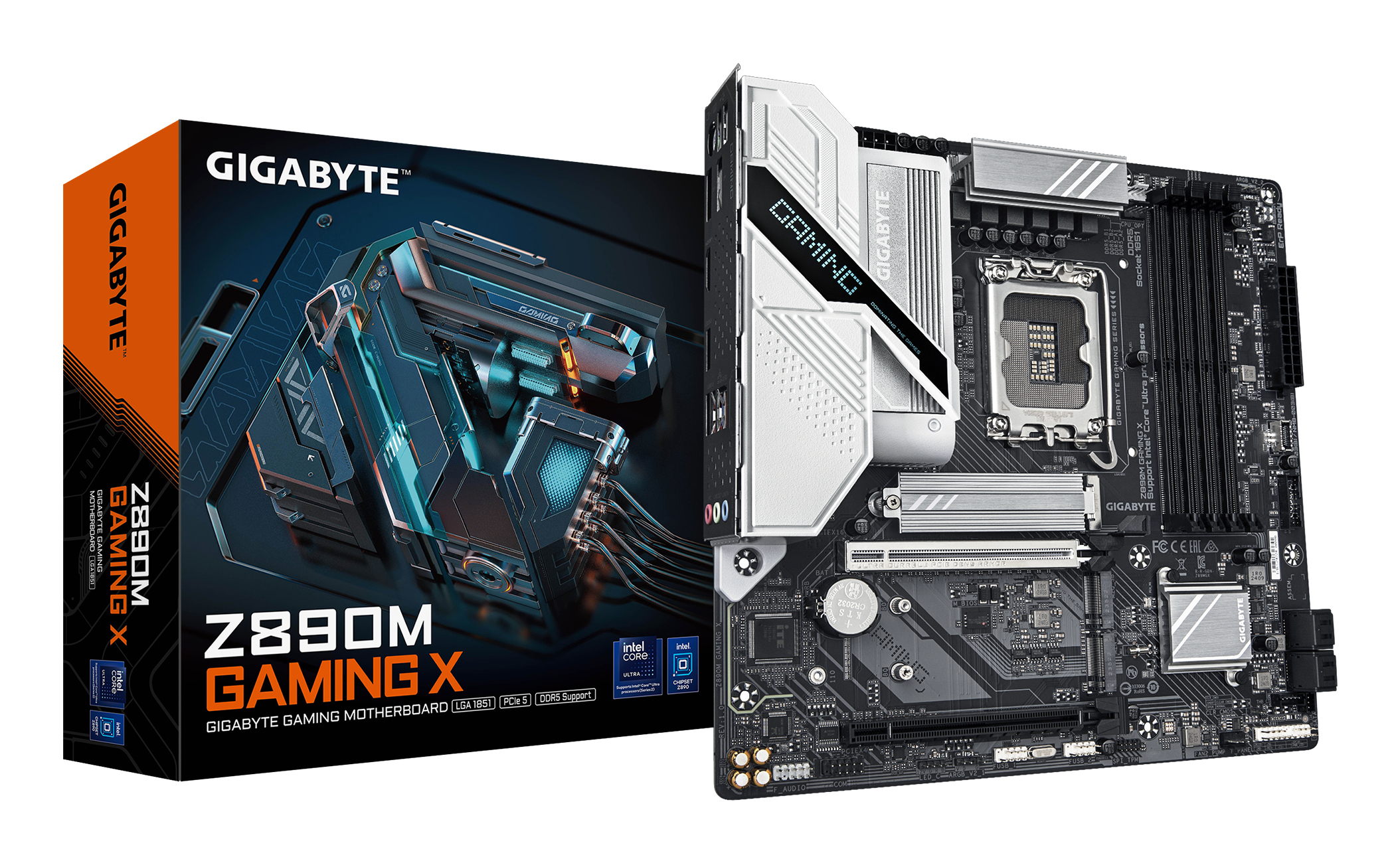 Gigabyte Z890M GAMING X - Motherboard - micro ATX - LGA1851-Sockel - Z890 Chipsatz - USB 3.2 Gen 1, USB-C 3.2 Gen 1, Ansicht 4