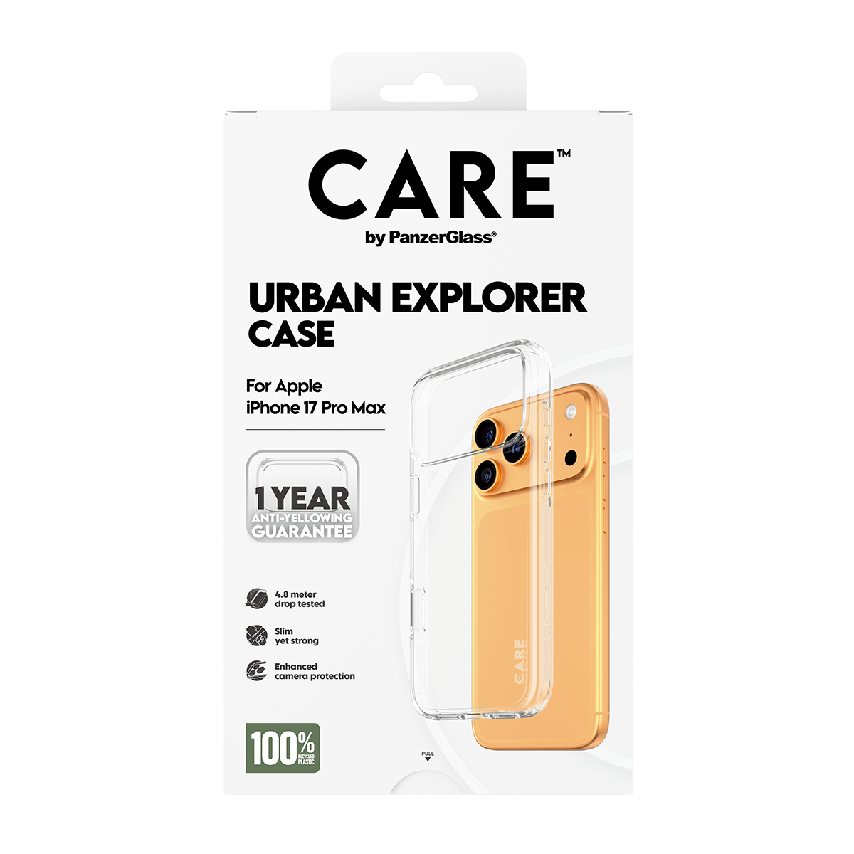PanzerGlass CARE Flagship Case transp. Urban Expl. Clear Frame iPhone 17Pro Max, Ansicht 3