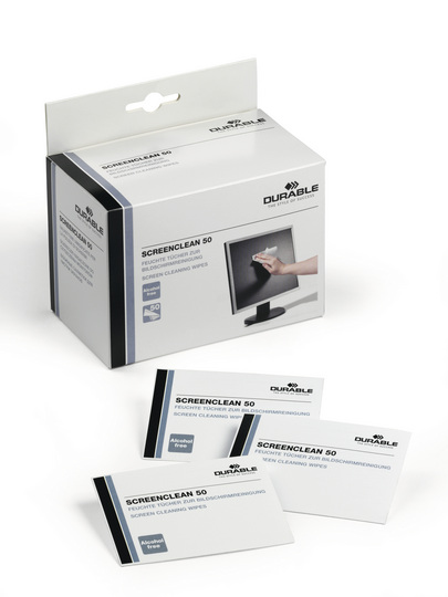 Durable Screenclean 50 - Reinigungstücher (Wipes) (Packung mit 50), Ansicht 2