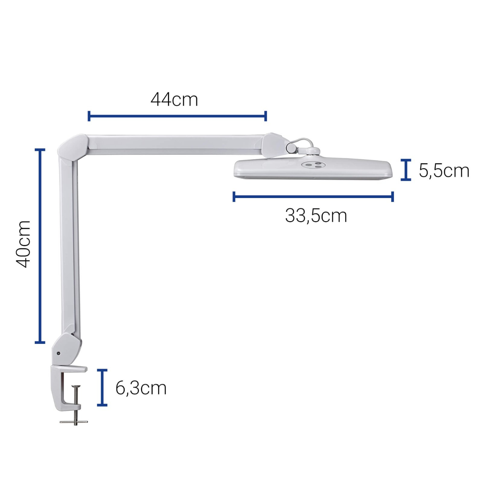 Jakob Maul GmbH MAUL 8205802 - Weiß - LED workstation lamp MAULintro, Ansicht 3